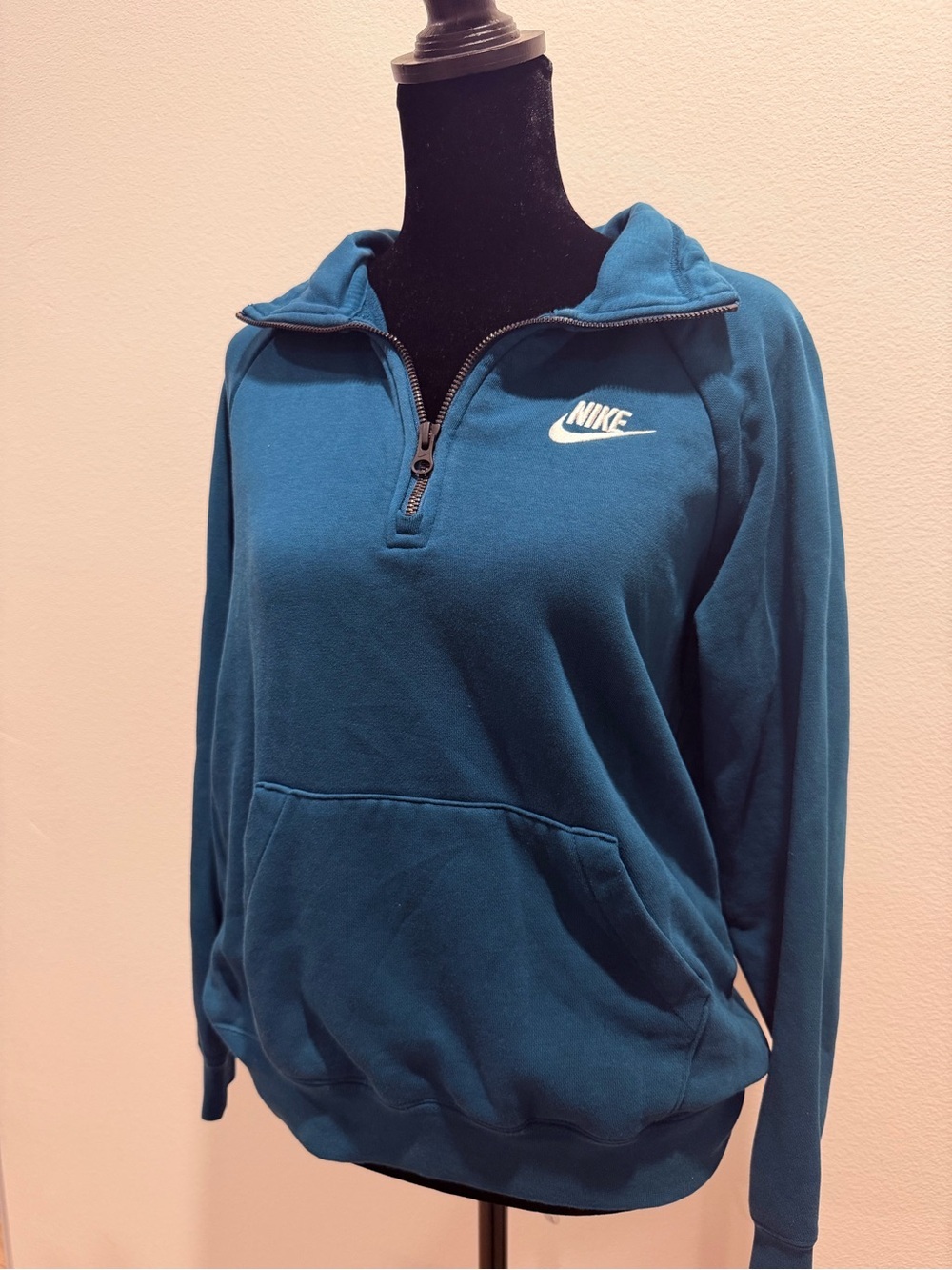 Nike Teal Half-Zip Fleece Pullover